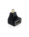 Delock adapter HDMI-D micro (M) 19pin -> HDMI (F) kątowy - nr 10