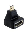 Delock adapter HDMI-D micro (M) 19pin -> HDMI (F) kątowy - nr 8
