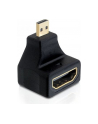 Delock adapter HDMI-D micro (M) 19pin -> HDMI (F) kątowy - nr 9