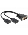 Delock adapter DMS-59 (M) > 2 x HDMI (F) 20cm - nr 12