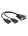 Delock adapter DMS-59 (M) > 2 x HDMI (F) 20cm - nr 16