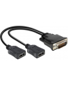 Delock adapter DMS-59 (M) > 2 x HDMI (F) 20cm - nr 8