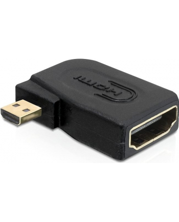 Delock Adapter HDMI-D micro (M) > HDMI (F) kątowy
