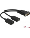 Delock adapter DMS-59 (M) > 2 x DisplayPort (F) 25cm - nr 13