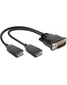 Delock adapter DMS-59 (M) > 2 x DisplayPort (F) 25cm - nr 5