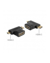 Delock Adapter HDMI (F) -> HDMI-C mini (M) + HDMI-D micro (M) - nr 10