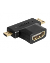 Delock Adapter HDMI (F) -> HDMI-C mini (M) + HDMI-D micro (M) - nr 13