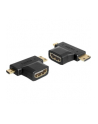 Delock Adapter HDMI (F) -> HDMI-C mini (M) + HDMI-D micro (M) - nr 4