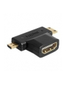 Delock Adapter HDMI (F) -> HDMI-C mini (M) + HDMI-D micro (M) - nr 6