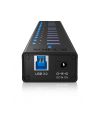 RaidSonic Icy Box Hub 10x USB 3.0 z portem ładującym USB, Czarny - nr 22