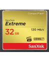 SANDISK COMPACT FLASH EXTREME 32GB 120 MB/s - nr 24