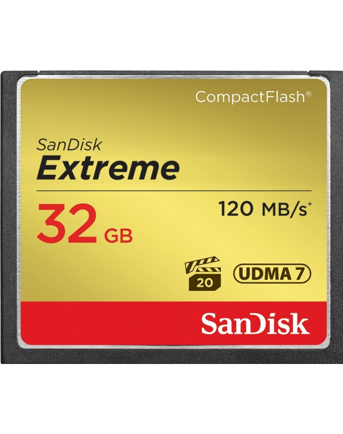 SANDISK COMPACT FLASH EXTREME 32GB 120 MB/s główny