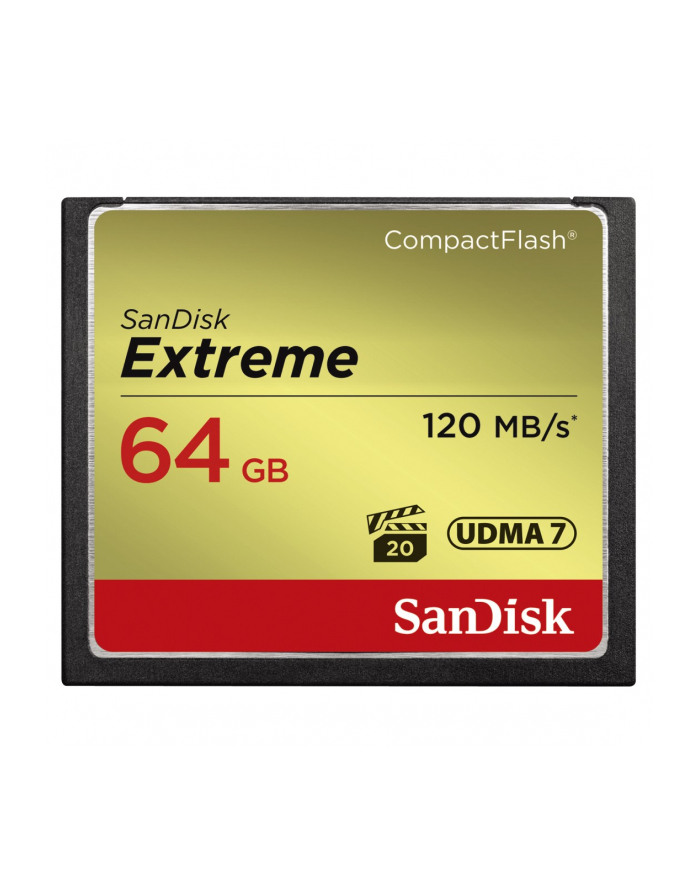SANDISK COMPACT FLASH EXTREME 64GB 120 MB/s główny