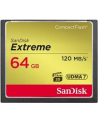 SANDISK COMPACT FLASH EXTREME 64GB 120 MB/s - nr 15