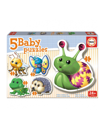 EDUCA Baby Puzzle 5 w 1, Zwierzątka