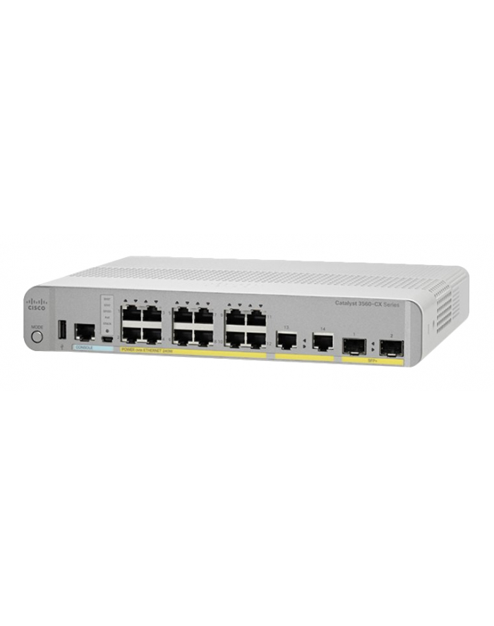 Cisco Catalyst 3560-CX 12 Port PoE, 2 x 10G SFP+ Uplinks, IP Base główny