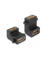 Delock Adapter HDMI-A (F) -> HDMI-A (F) kątowy 90° - nr 8