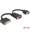Delock adapter DMS-59 (M) > DVI 24+5 (F) + VGA (F) 20 cm - nr 11