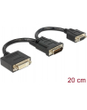 Delock adapter DMS-59 (M) > DVI 24+5 (F) + VGA (F) 20 cm - nr 12