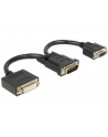 Delock adapter DMS-59 (M) > DVI 24+5 (F) + VGA (F) 20 cm - nr 1