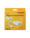 Delock Adapter HDMI Micro-D męski > VGA żeński z funkcją audio, biały - nr 18