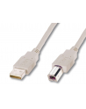 Kabel drukarkowy USB ASSMANN 2.0 A/M - USB B /M 5 m beżowy - nr 10