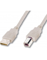 Kabel drukarkowy USB ASSMANN 2.0 A/M - USB B /M 5 m beżowy - nr 7