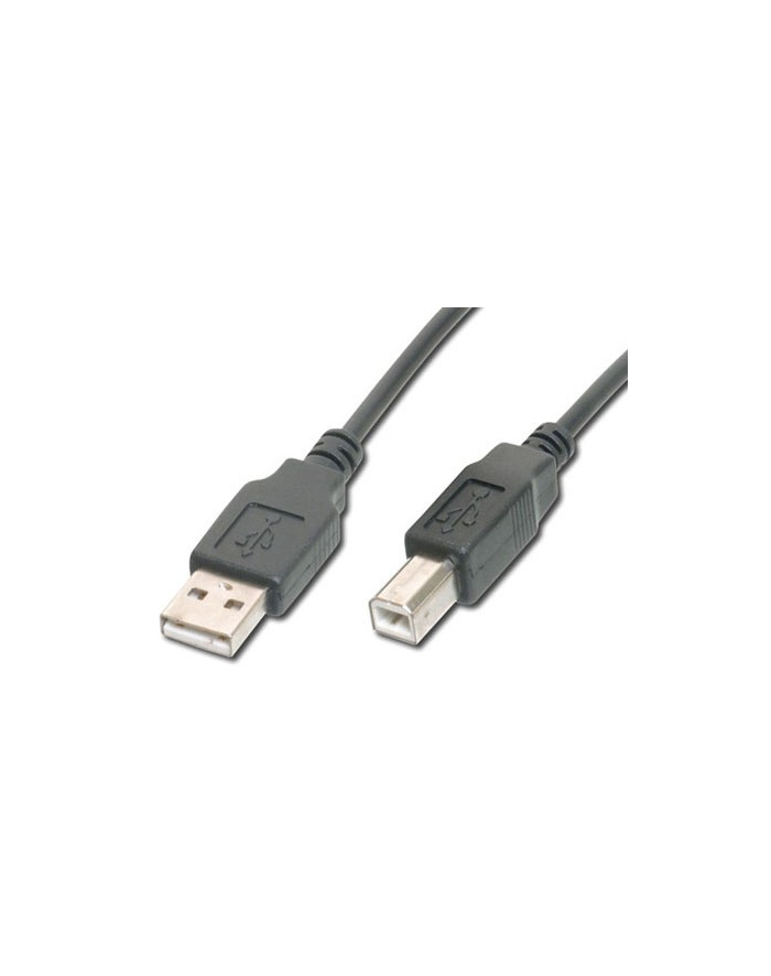 Kabel drukarkowy USB ASSMANN 2.0 A/M - USB B /M 5 m czarny główny