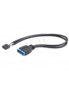 PRZEDŁUŻACZ USB PIN HEADER USB3.0 19pin USB2.0 9pin 30cm GMB - nr 5