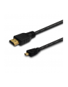 Kabel HDMI - micro HDMI CL-39 SAVIO 1m czarny, złote k. v1.4 - nr 10
