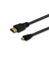 Kabel HDMI - micro HDMI CL-39 SAVIO 1m czarny, złote k. v1.4 - nr 7