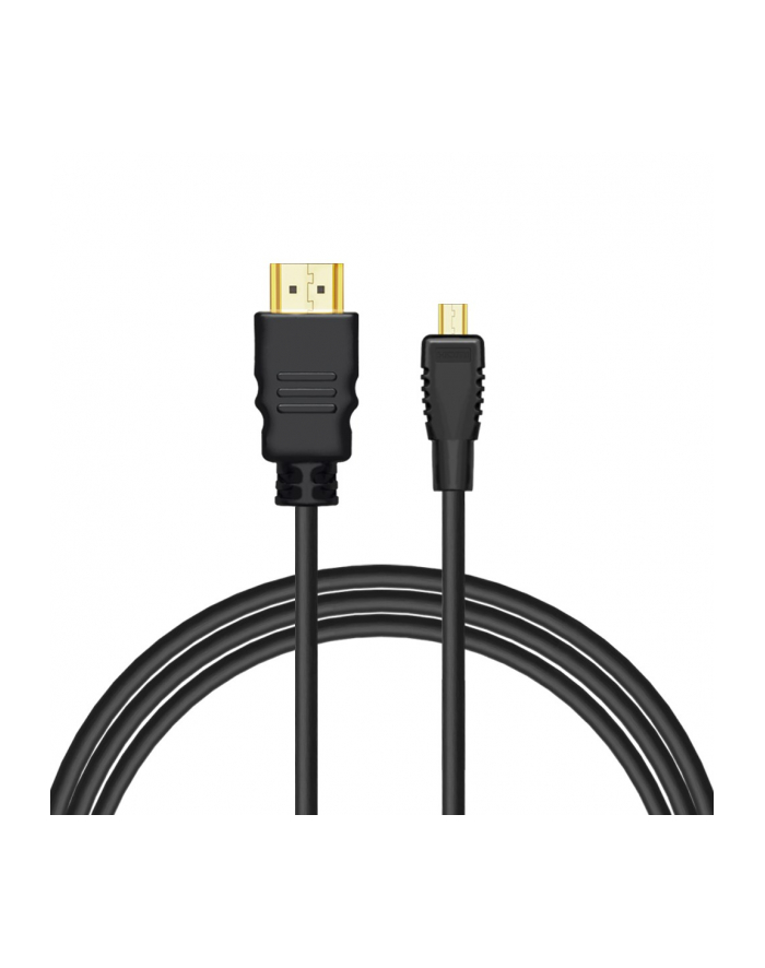 Kabel HDMI - micro HDMI CL-39 SAVIO 1m czarny, złote k. v1.4 główny