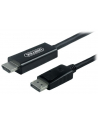Kabel przejściówka Displayport to HDMI Unitek 1,5m Y-5118CA - nr 1