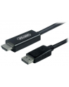 Kabel przejściówka Displayport to HDMI Unitek 1,5m Y-5118CA - nr 2
