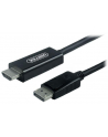Kabel przejściówka Displayport to HDMI Unitek 1,5m Y-5118CA - nr 3