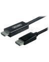 Kabel przejściówka Displayport to HDMI Unitek 1,5m Y-5118CA - nr 4