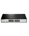 D-LINK DGS-1016D, 16-port UTP 10/100/1000Mbps Auto-sensing, Stand-alone, Unmanaged, 11-inch desktop & rack-mount, 1U, D-link Green technology, EEE+ mode DIP switch, + Rackmount Brackets, Metal case with internal power supply - nr 55