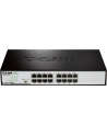 D-LINK DGS-1016D, 16-port UTP 10/100/1000Mbps Auto-sensing, Stand-alone, Unmanaged, 11-inch desktop & rack-mount, 1U, D-link Green technology, EEE+ mode DIP switch, + Rackmount Brackets, Metal case with internal power supply - nr 66