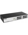 D-LINK DGS-1016D, 16-port UTP 10/100/1000Mbps Auto-sensing, Stand-alone, Unmanaged, 11-inch desktop & rack-mount, 1U, D-link Green technology, EEE+ mode DIP switch, + Rackmount Brackets, Metal case with internal power supply - nr 67