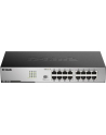 D-LINK DGS-1016D, 16-port UTP 10/100/1000Mbps Auto-sensing, Stand-alone, Unmanaged, 11-inch desktop & rack-mount, 1U, D-link Green technology, EEE+ mode DIP switch, + Rackmount Brackets, Metal case with internal power supply - nr 73