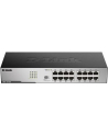 D-LINK DGS-1016D, 16-port UTP 10/100/1000Mbps Auto-sensing, Stand-alone, Unmanaged, 11-inch desktop & rack-mount, 1U, D-link Green technology, EEE+ mode DIP switch, + Rackmount Brackets, Metal case with internal power supply - nr 80