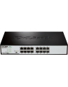 D-LINK DGS-1016D, 16-port UTP 10/100/1000Mbps Auto-sensing, Stand-alone, Unmanaged, 11-inch desktop & rack-mount, 1U, D-link Green technology, EEE+ mode DIP switch, + Rackmount Brackets, Metal case with internal power supply - nr 81