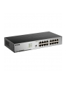D-LINK DGS-1016D, 16-port UTP 10/100/1000Mbps Auto-sensing, Stand-alone, Unmanaged, 11-inch desktop & rack-mount, 1U, D-link Green technology, EEE+ mode DIP switch, + Rackmount Brackets, Metal case with internal power supply - nr 83