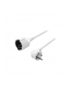 Przedłużacz kabla Schuko 230V LogiLink LPS101 biały, 3m - nr 1