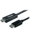 Kabel przejściówka Displayport to HDMI Unitek 1,5m Y-5118CA - nr 8
