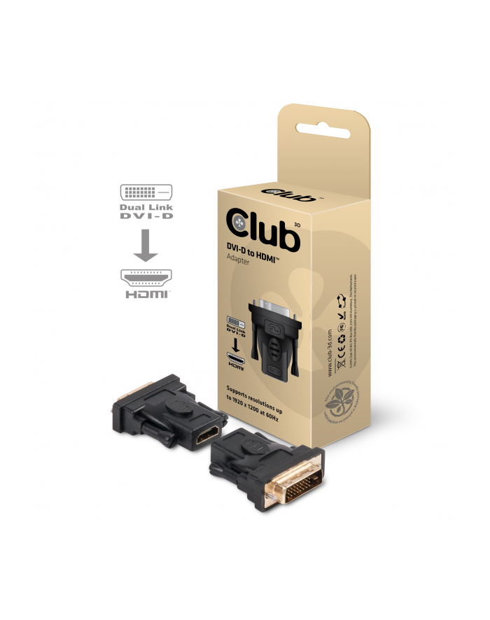 Club3D Adapter DVI-I -> HDMI AMD/NVIDIA 50mm główny