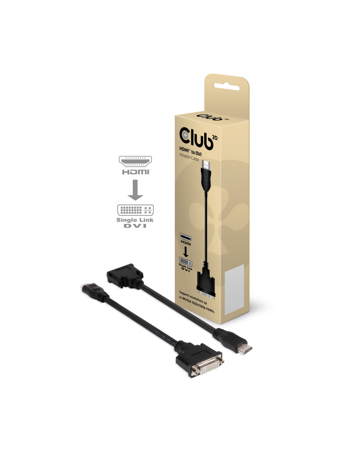 Club3D Adapter HDMI -> DVI-I 40mm główny