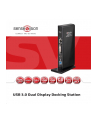 Club3D SenseVision Dual Display Docking Station 3xUSB3.0/4xUSB2.0/DVI/HDMI/LAN/2xJack - nr 45