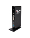 Club3D SenseVision Dual Display Docking Station 3xUSB3.0/4xUSB2.0/DVI/HDMI/LAN/2xJack - nr 74