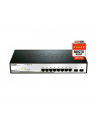 D-Link 10-port 10/100/1000 Gigabit Smart Switch including 2 Combo 1000BaseT/SFP - nr 52